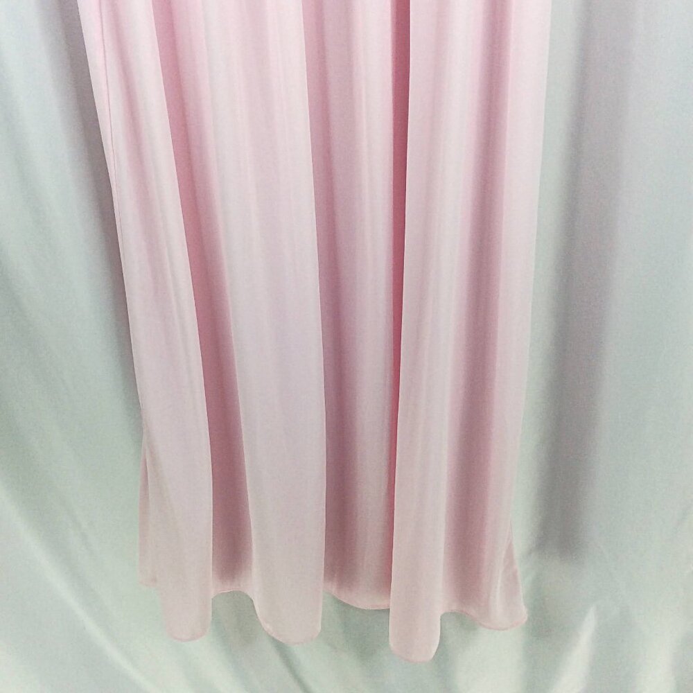 NWT‎ w/defect Miss Elaine Long Nightgown Large Nylon Pink Floral Embroidered - Picture 4 of 8